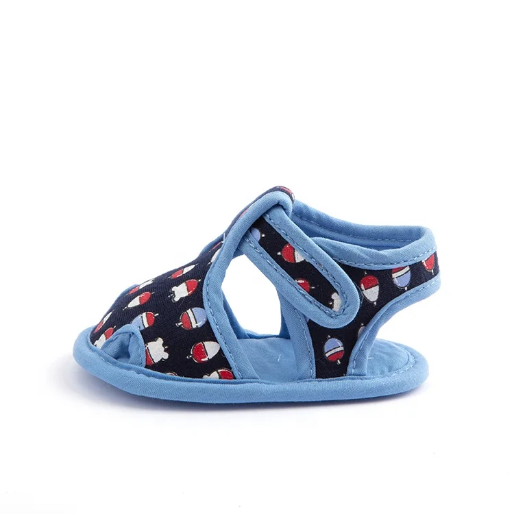 
0-18 Months Flat Blue Toddler Baby Sandals For Boy And Girl 