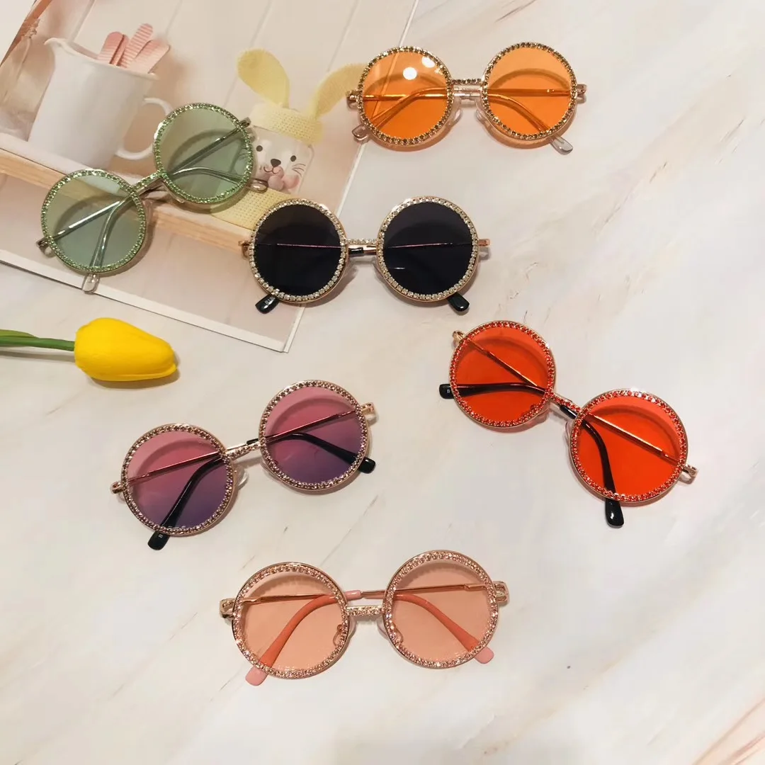 

small round child sunglasses kids sunglasses wholesale, As picture
