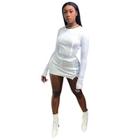 

2020 new reflective clothing women dark reflective two piece set fluorescent two piece short set women sexy