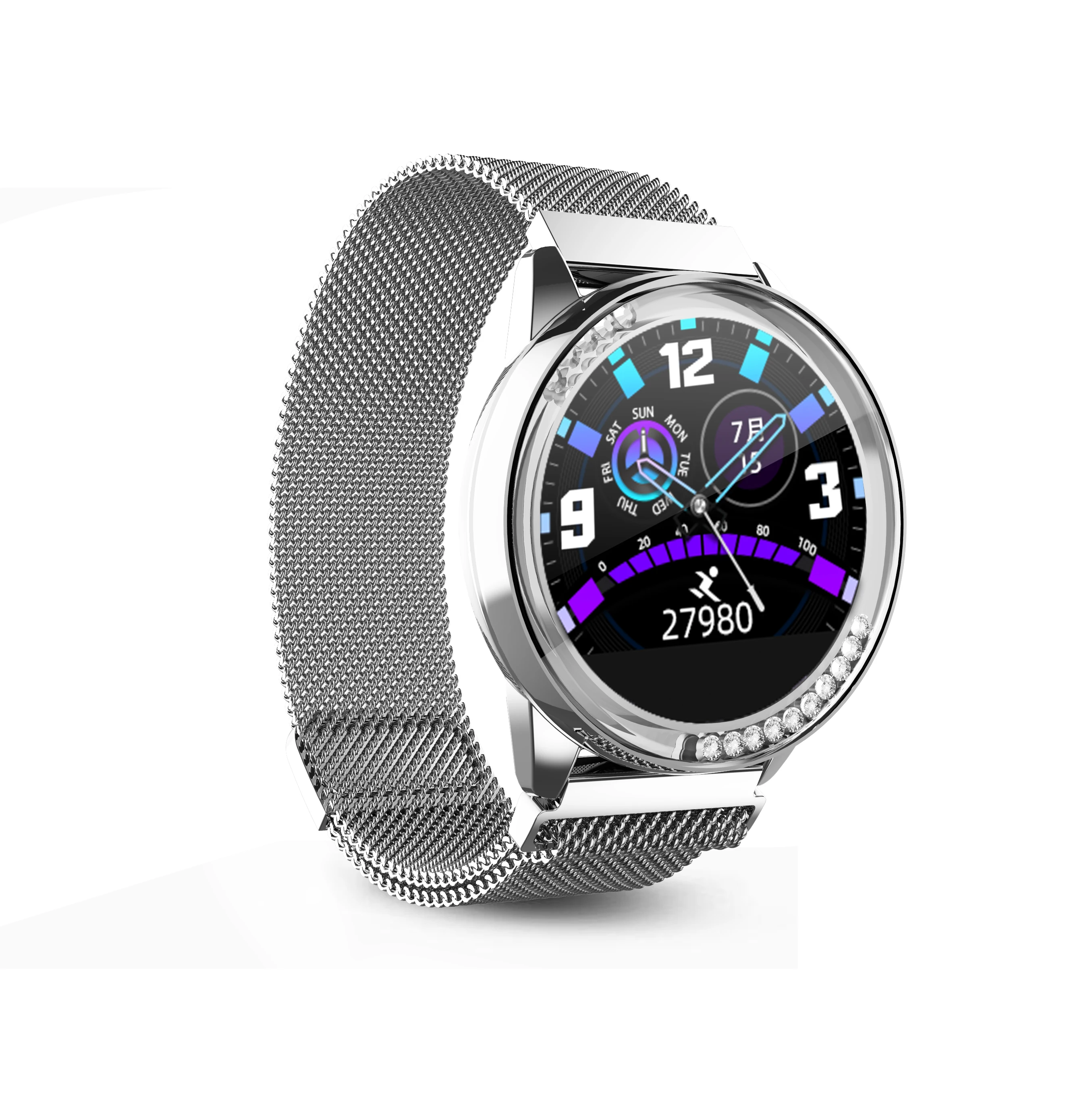 

China Creative Custom Colored Sleep Tracker Qwerty Keyboard Mens Watches Luxurious, Gold,silver