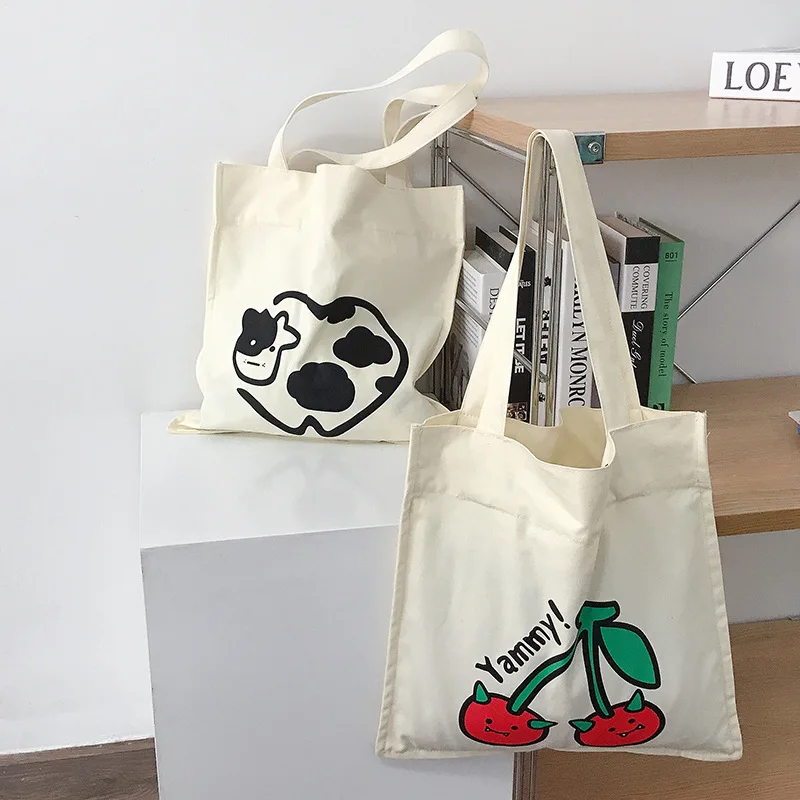 

Custom Canvas Bag Women's New Daily Bag Summer 2021 Hot Selling Single Shoulder Tote Bag Wholesale