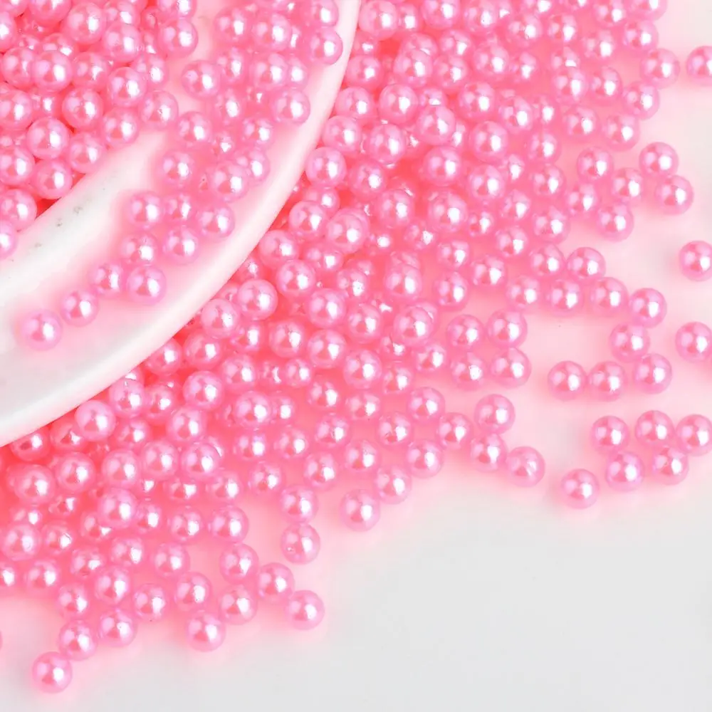

PandaHall 3 mm Round No Hole Hot Pink Imitation Pearl Acrylic Beads