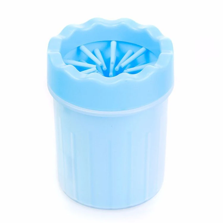 

Soft Silicone Combs Portable Cat Foot Cleaning Bucket Middle Size Pet Foot Washer Cup Paw Clean Brush Dog Paw Cleaner Cup, Blue, green, rose red