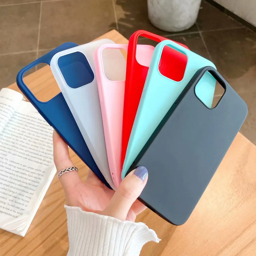 

For iPhone 12 Pro TPU Case , Ultra Thin Frosted Silicone Candy Color TPU Gel Cover Case For iPhone 12 2020, 18