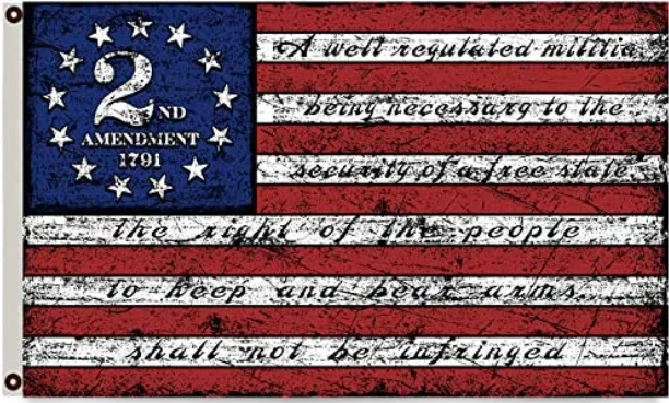 2nd Amendment Flag 3x5 Outdoor- American's Orignal Homeland Security