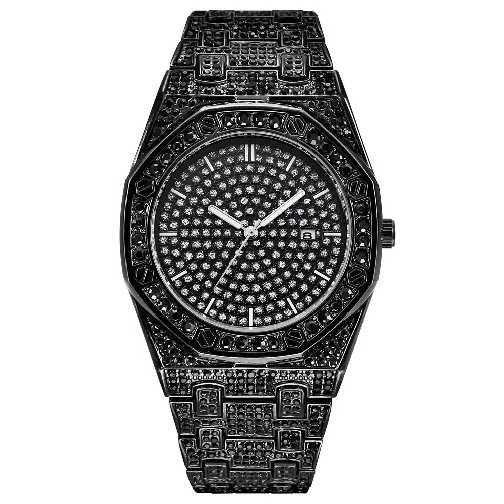 

2021 Latest Design Best Prices Hip Hop Luxury Diamond Watch Latest Promotion High Quality Watch, As picture