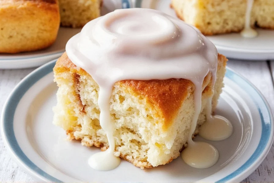 Freshly baked tres leches cinnamon rolls with milk soak and whipped cream topping
