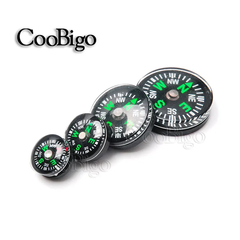 

100pcs 12/15/20/25mm Mini Button Compass Portable Handheld Outdoor Sport Camping Hiking Emergency Survival Compass #FLQ177