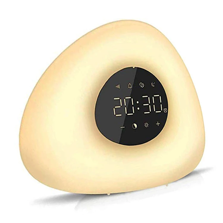 

Bed Side Smart Wake Up Light Sleep Aid Digital Sleeptrainer Alarm Smart Clock
