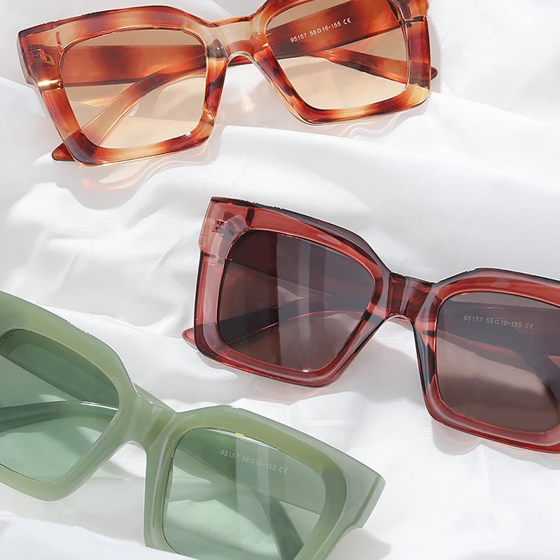 

LBAshades Sunglasses 2021 Autumn Square Shape Oversized Shades Big Sunglasses Women Pc Eyewear Man