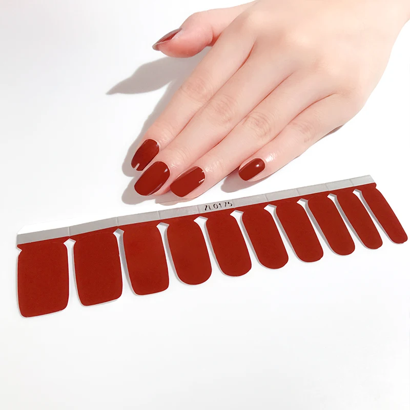 

Designer nail stickers Shinning Nail polish stickers custom sticker
