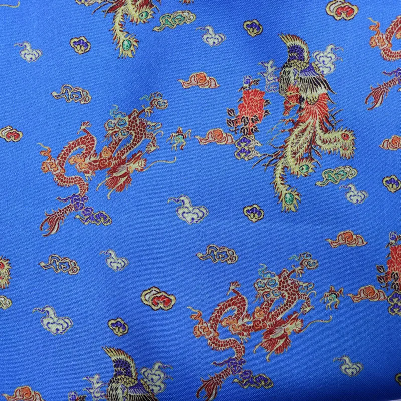 Shaoxing Textile Chinese Dragon And Phoenix Printing Lining Fabric ...