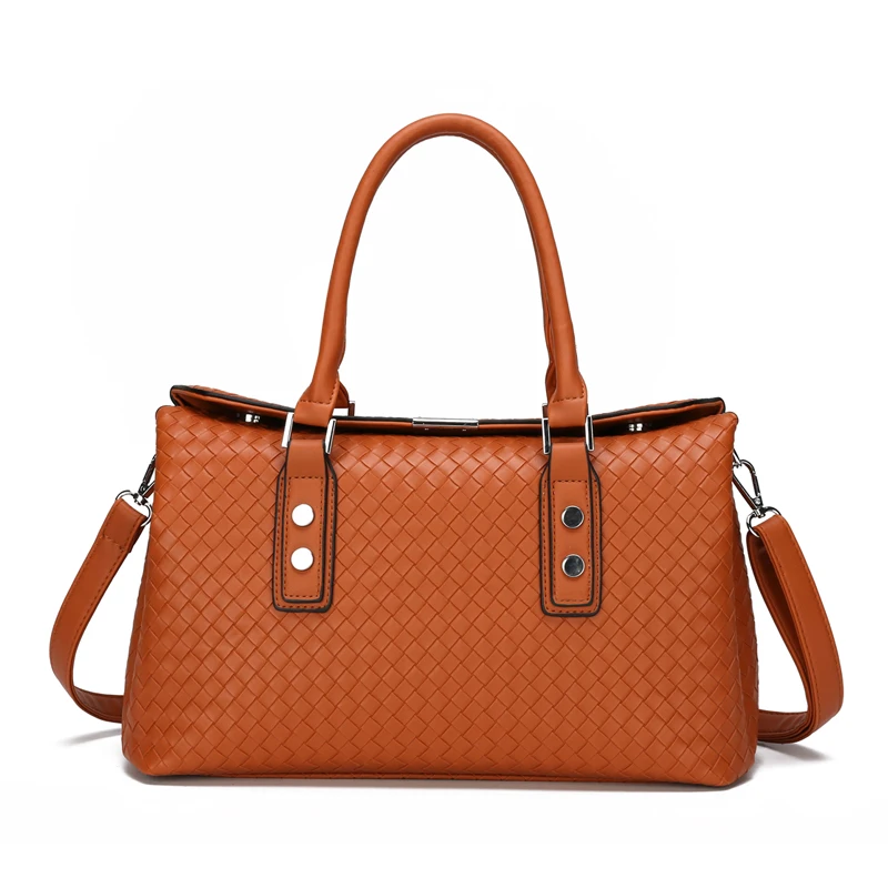 

Wholesale Women's Soft Faux Leather Tote Shoulder Bag Big Capacity Handbag, 2 color