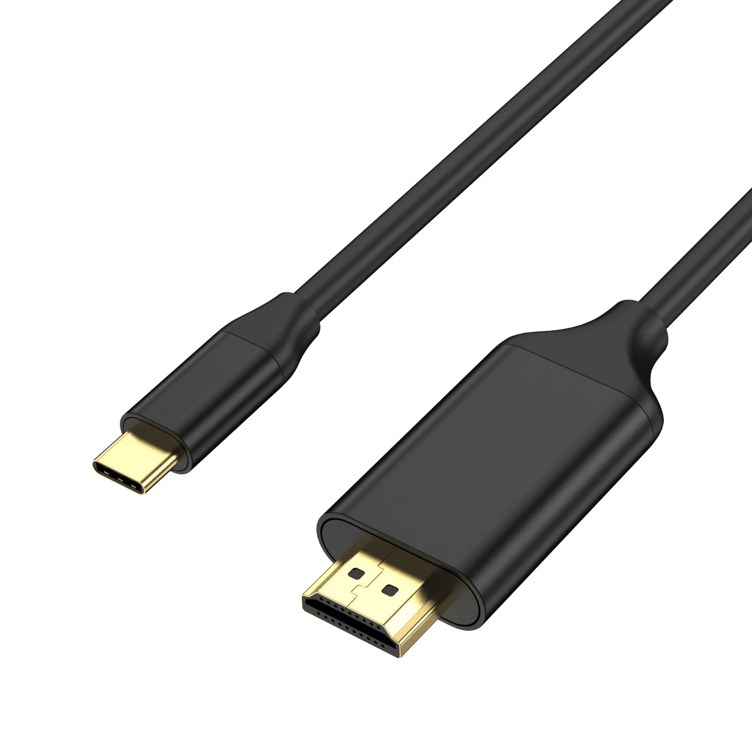 

4K30Hz Type C to HDMI Cable Metal Shell Gold Plated Ready to Ship Type-C to HDMI Cable, Black