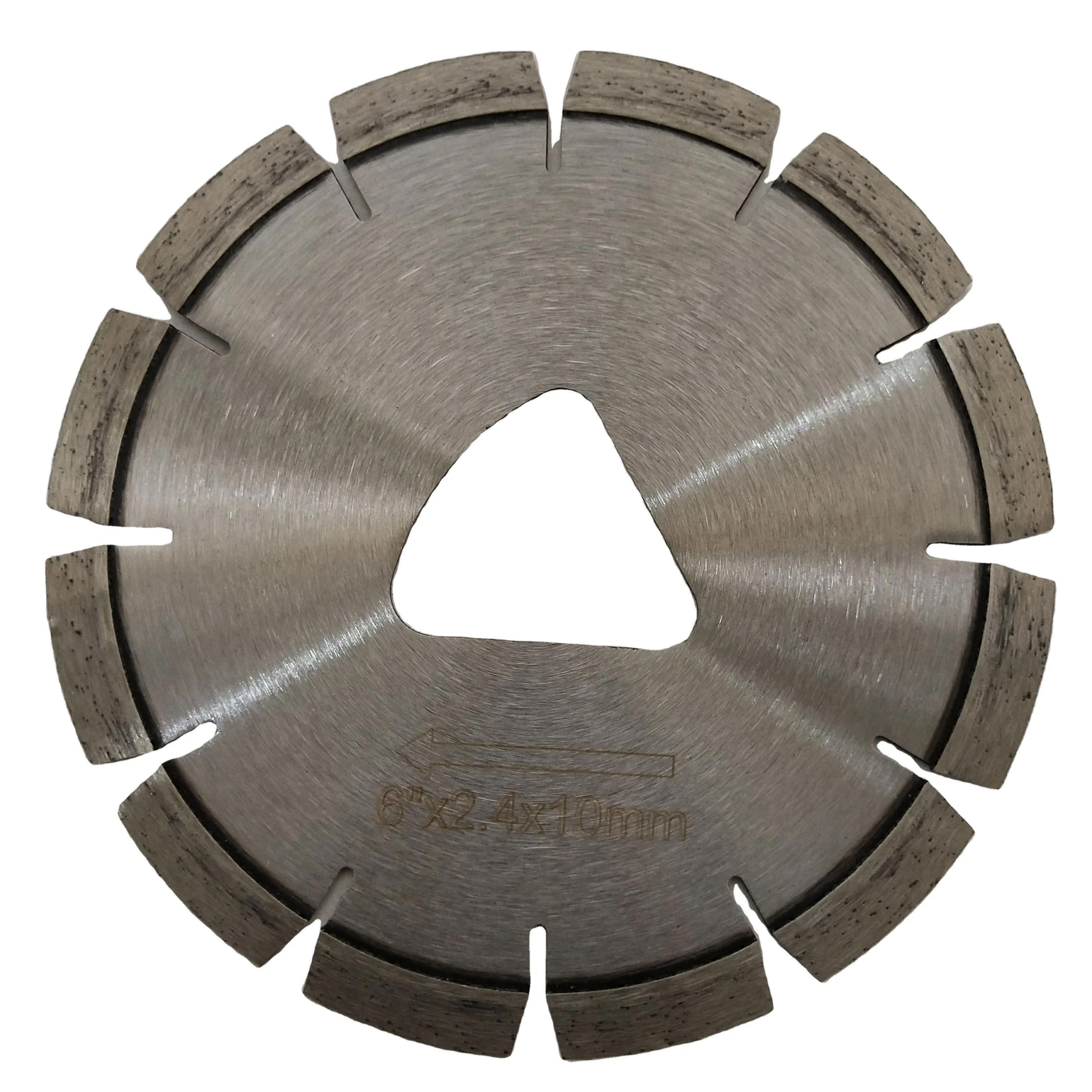 

6" Early Entry Green Concrete Cutting Diamond Blade for Med-Hard Aggregate Concrete