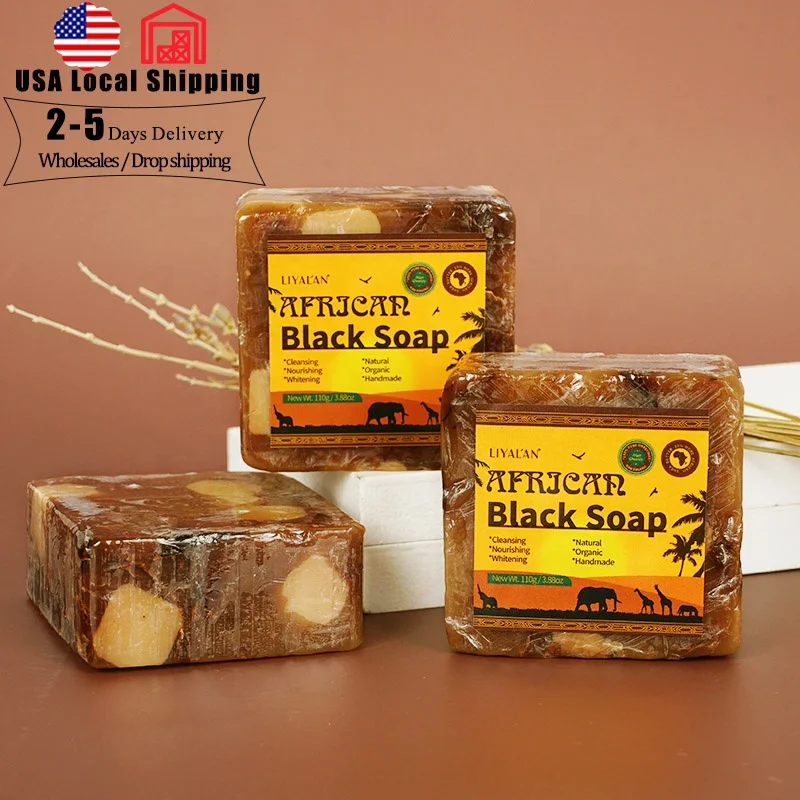 

Wholesales Private label Repair Anti Acne Bath Soaps Organic Raw African Black Soap For Body And Face