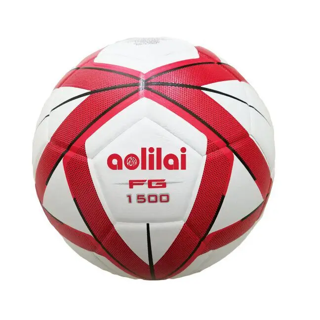 

Wholesale price High quality PU balon de futbol Aolilai FG1500 size  high quality football balon de futbol, Red, black, yellow, green