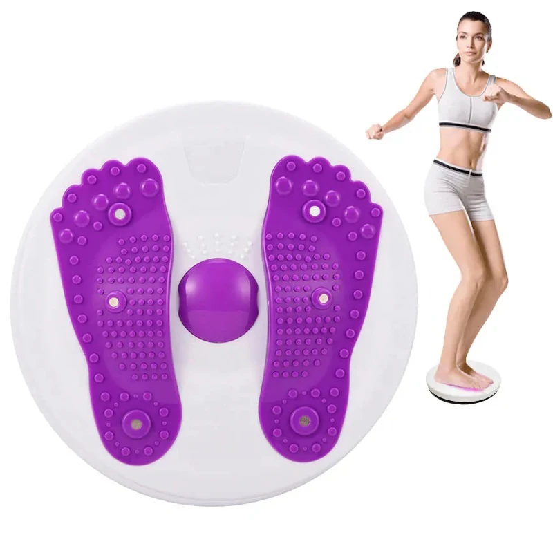 

Fitness Body Shaping Twisting Waist Disc Aerobic Exercise Rotating Board Female Twister, Red/purple/green/black/blue/pink