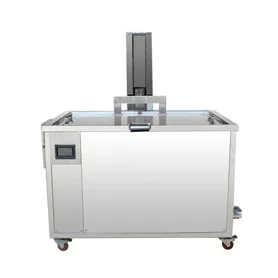 Ultrasonic cleaner with lift