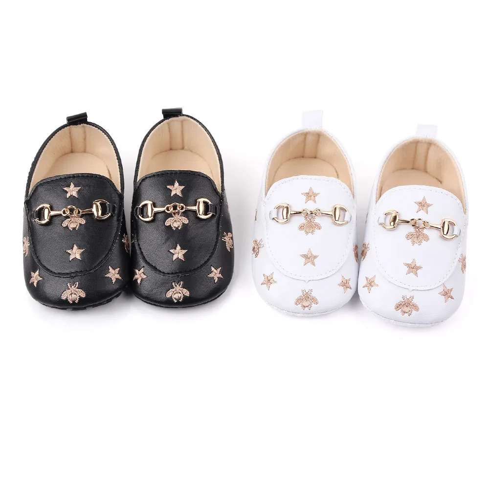 

1 Pair Moq Baby Girls Soft Bottom Pu Leather Slip-On Loafers Shoes 8 Months, As show