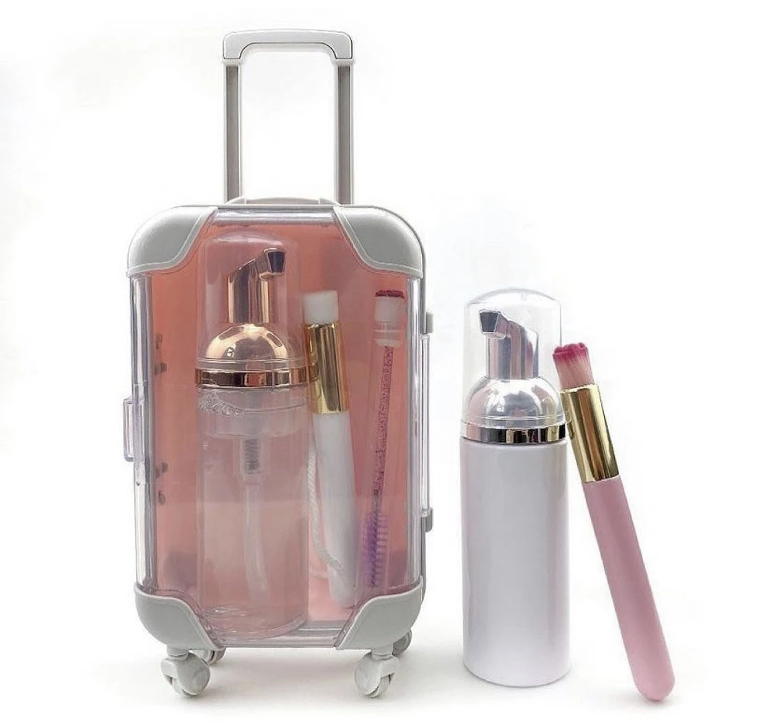 

Oil Free Lash Shampoo Eyelash Extension Training Class Tools Eyelash Cleaner Tools Kit, Clear