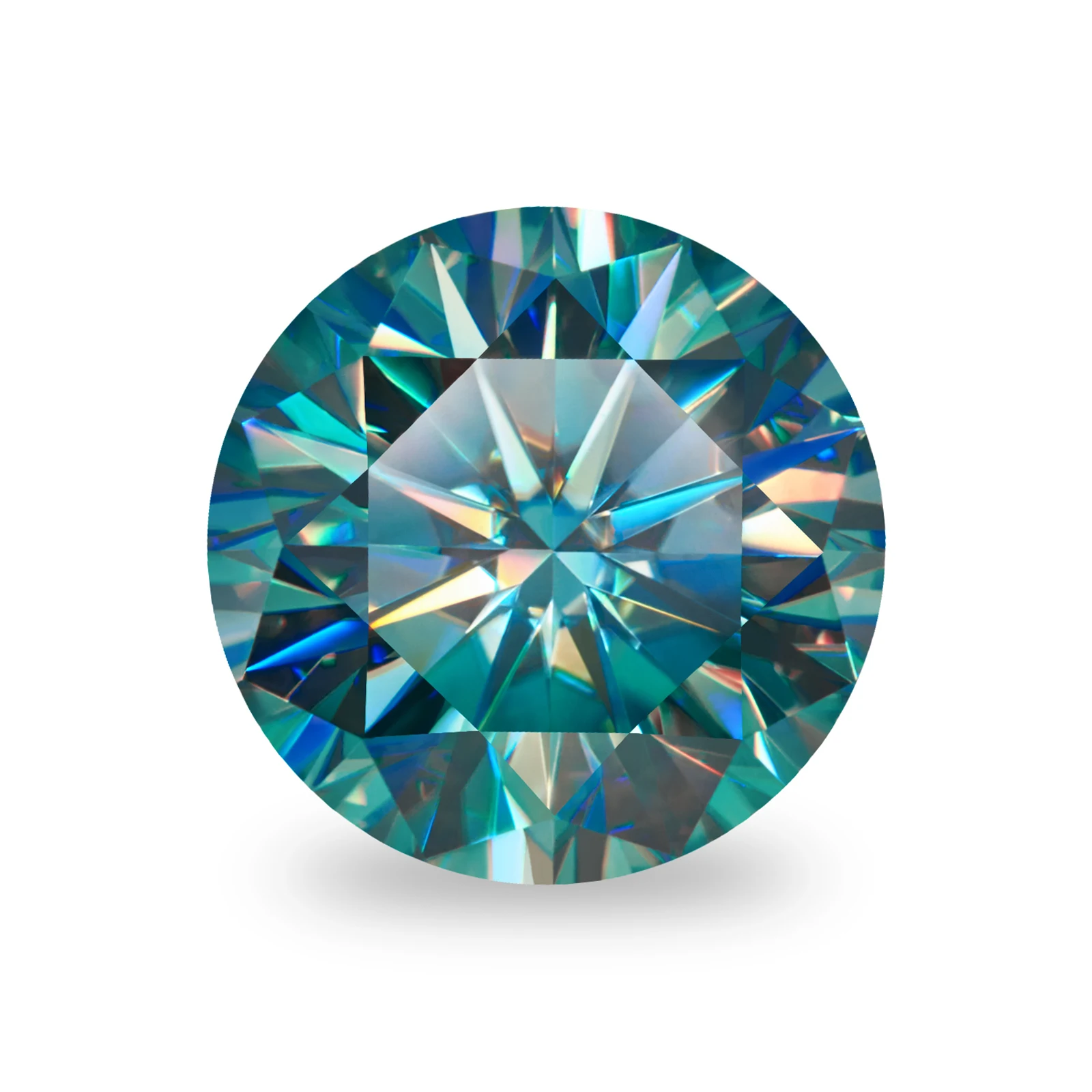 

GIGAJEWE cyan Color VVS clarity 3 excellent cut loose diamond Round Cut Synthetic Diamond For Jewelry Moissante diamond gemstone