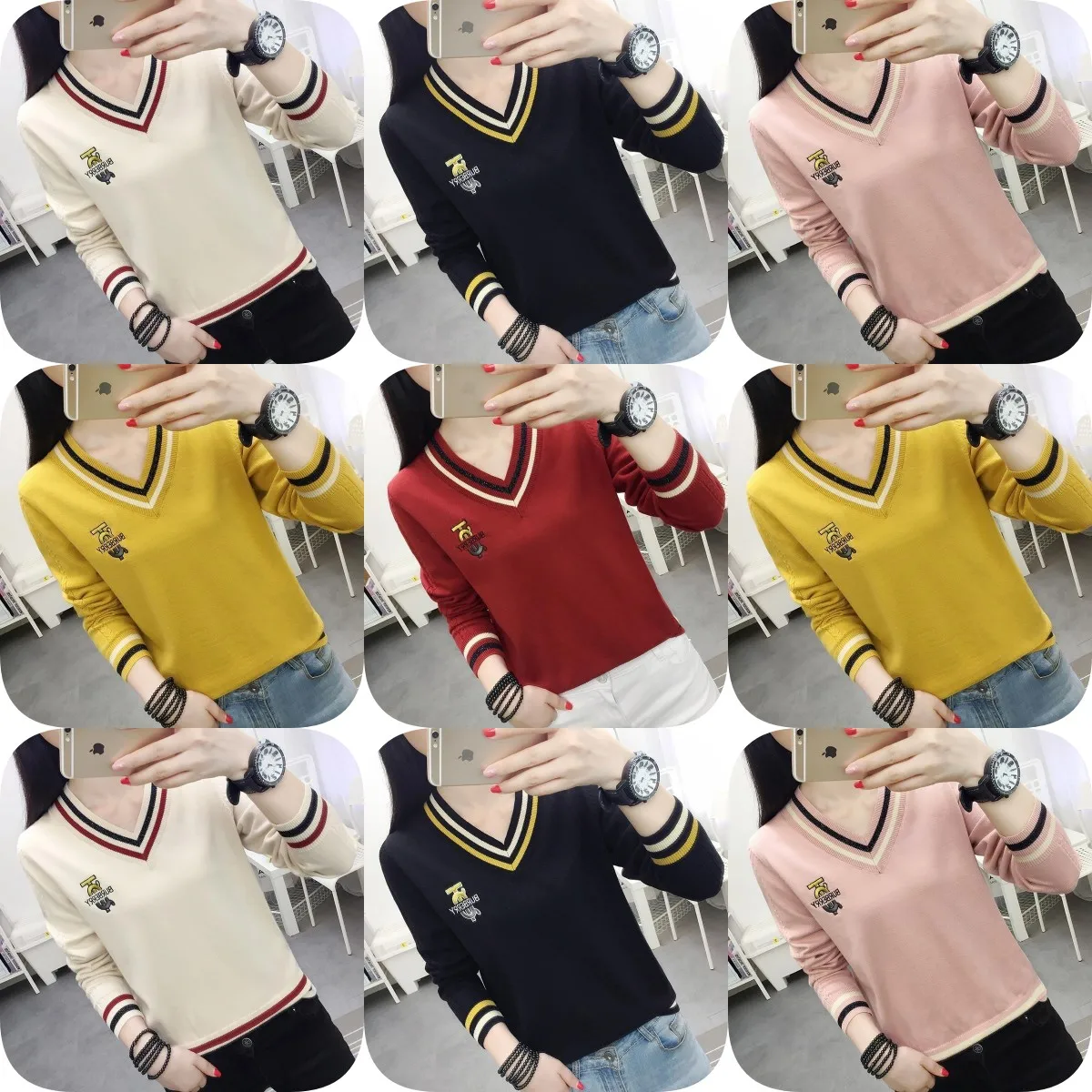 

Women's Sweaters New collection of women's knitted sweaters women's sweaters pullovers retro