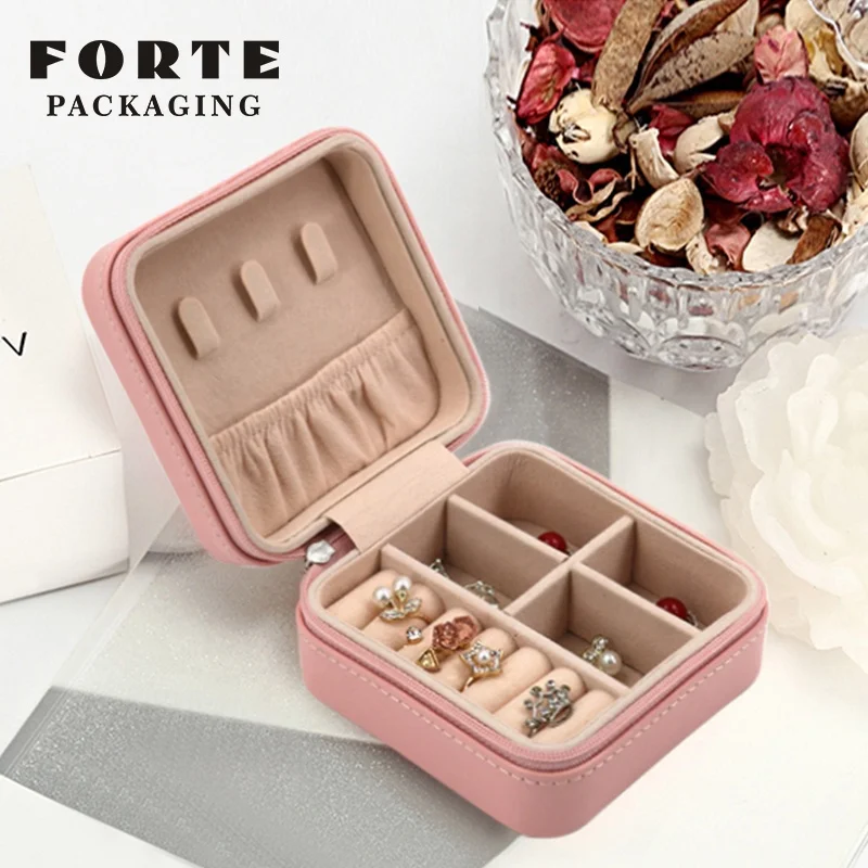 

FORTE 'jewerly' boxes organizer leather travel jewellery case 'jewlery' storage