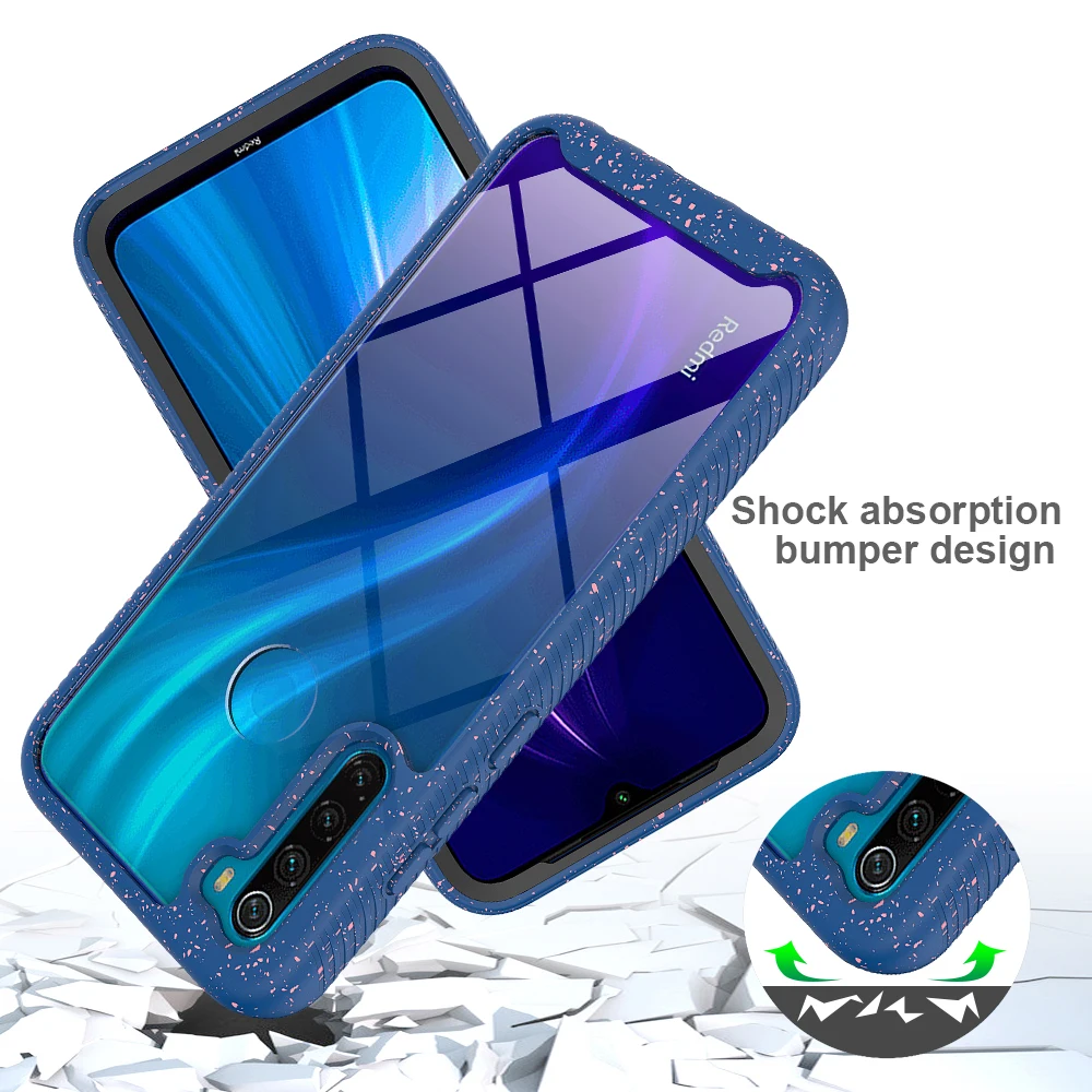 

TPU + PC 360 Full Protection Armor Phone Case for Redmi Note 8 Back Cover