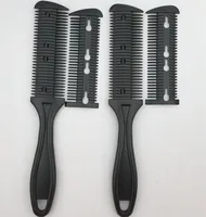 

Professional Salon Hairdressing Hair Cutter Thinning Shaper Comb 2 Razor Blades Hair Cutting Razor Comb