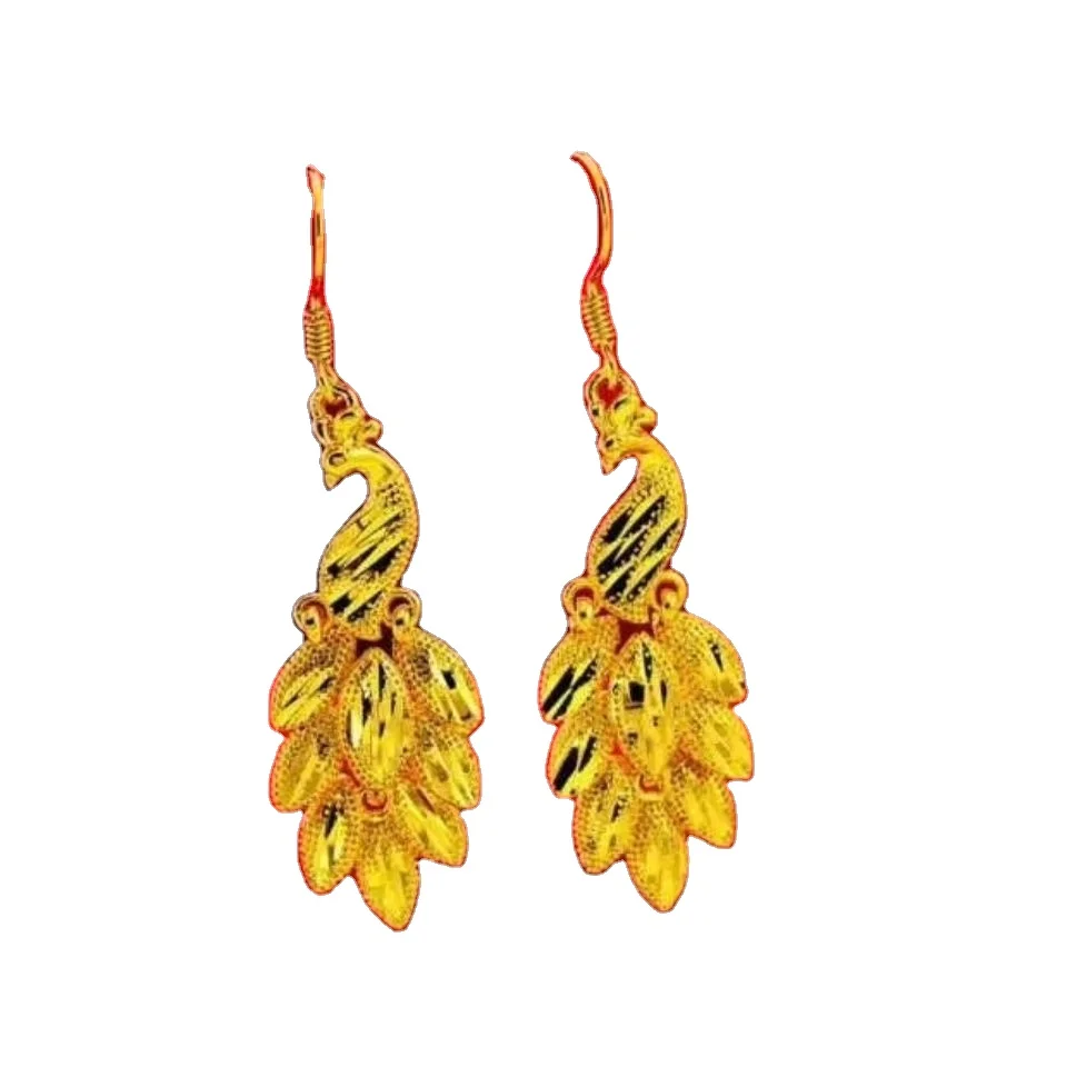 

Vietnam Sand Gold Flower Tassel Earrings Female Fashion Wedding Earrings Festive Leaf Earrings Gift Gold Shop Style