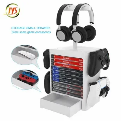 

for Nintendo Switch PS5 / PS4 / XBOX series X/S CD disc headphone storage rack multifunctional game card holder game accessories