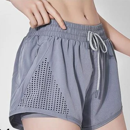 

hottest activewear yoga pants Double layers breathable and dry fit women sports shorts yoga fitness pants
