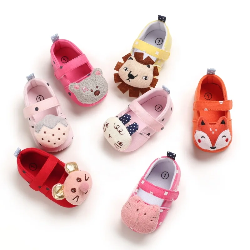 

Wholesale Cute Cartoon Spring and Autumn Infant Newborn Baby Girl Shoes
