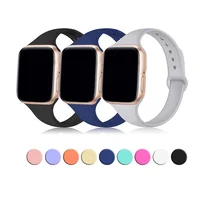 

for Apple Wristwatch 1/2/3/4/5 Selling Well Small Wrist Bracelet Solid Color Rubber Watch Band Strap Replacement