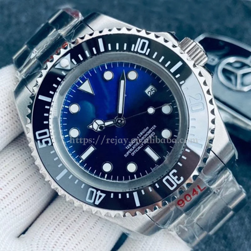 

NEWEST Mens Watch SEA-DWELLER Ceramic Bezel 44mm Stainless Steel 126660 Automatic Blue/Black Dial Cameron Diver Mens Watches