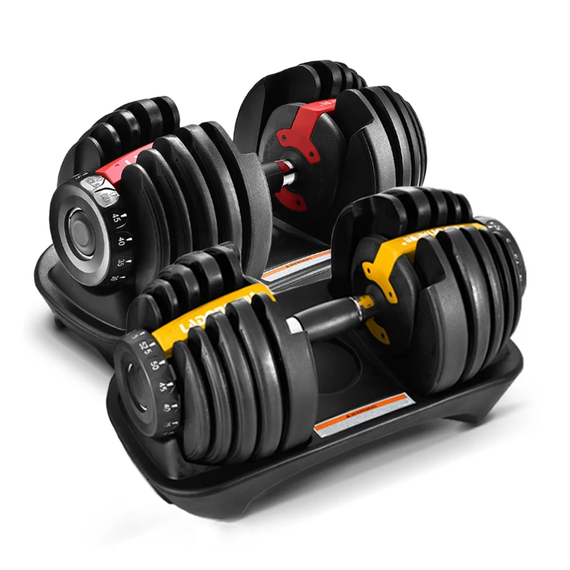 

2021 Custom logo Bodybuilding Home Dumbbell Set Gym Adjustable Fitness Equipment Dumbbells Suit Wholesale, As picture
