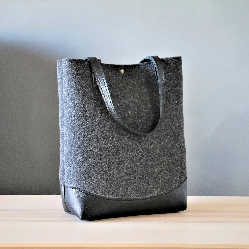 

fashionable lady bags felt shoulder bag felt tote bag