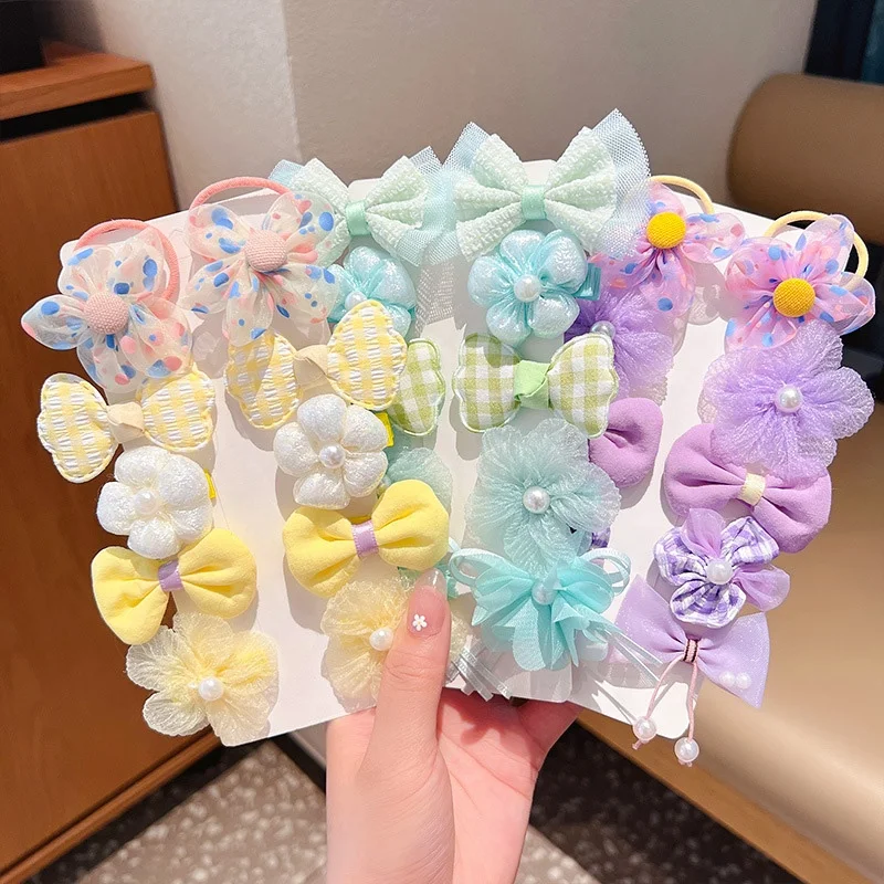 

New cartoon hairpin set children lovely flower hair clip accessories for kids