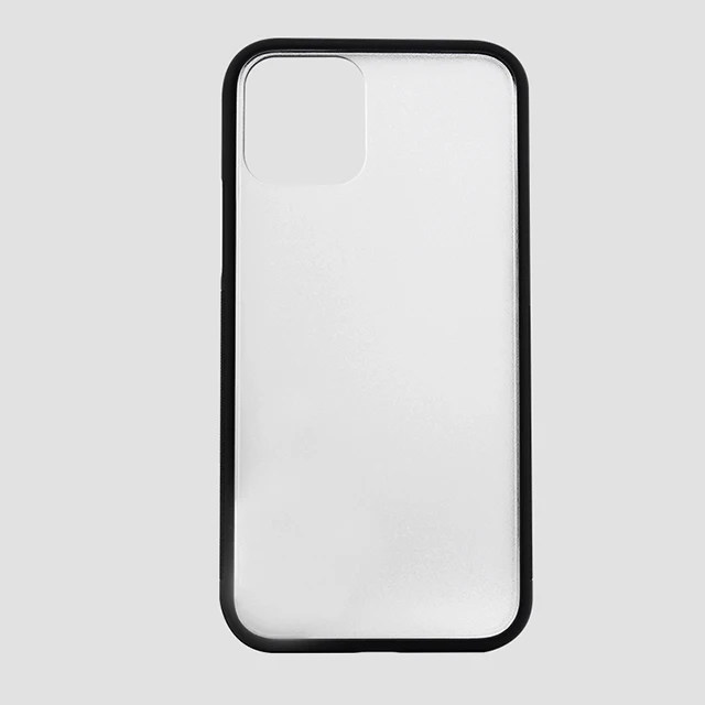 For iPhone 11 Matte Black TPU PC Cell Phone Case with groove material case TPU