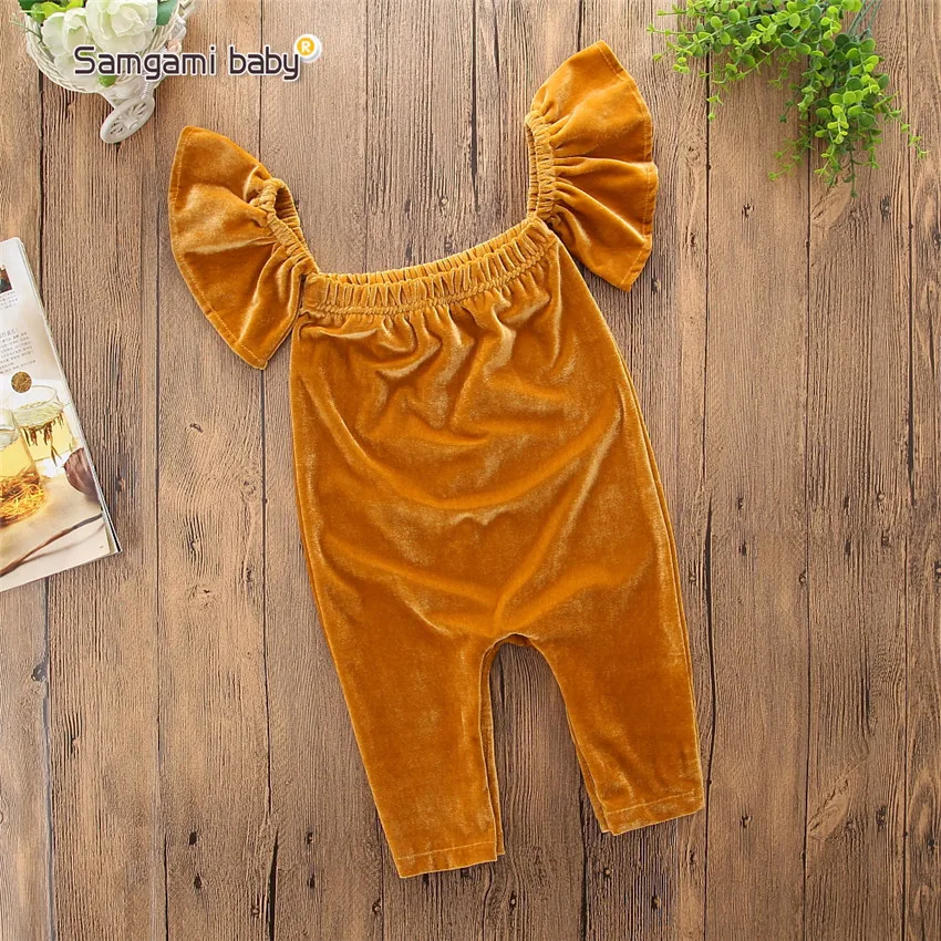 Newborn Infant Baby Girl Ruffle Romper Bodysuit Jumpsuit Outfit