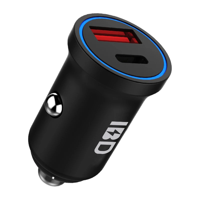 

IBD 2020 Moto Input Mini Car Charger, Usb Car Charger 36W, The Charger Car Led Round Mobile Telephone