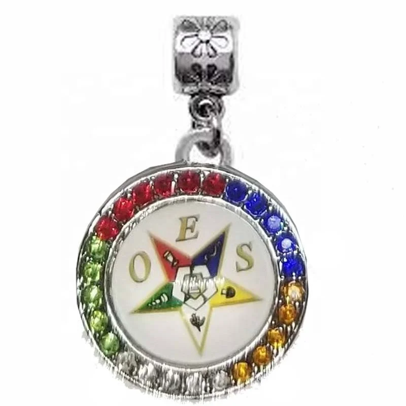 

Shrine Mason order of the eastern star OES charm fit Jewelry Bracelet keychain Earring accessories DIY Jewelry Accessory, Picture