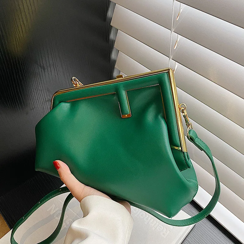 

Fashion single leather women's clip-on shoulder bag free shipping,new lady crossbody women's shoulder bags