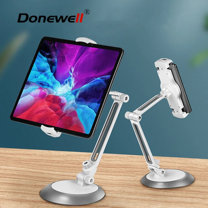 

Desk Cell Phone Stand Holder Updated Desktop Universal Desk Stand for All Mobile Smart Phone Tablet, Black