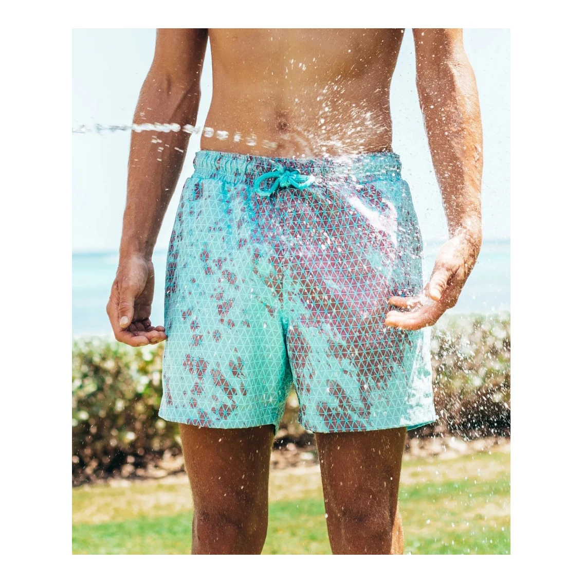 

Fvshion Men Swimwear Shorts Swimtrunks Swimsuit Man Color Changing Swimwear Men Boardshorts Homme Maillot De Bain Swim Trunks