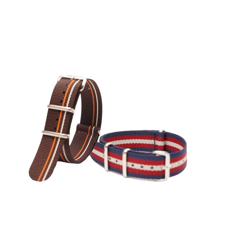 

Low price Promotion Nylon Watch Band 18mm 20mm 22mm Nato Watch Strap with Stainless Steel Buckle, Custom color