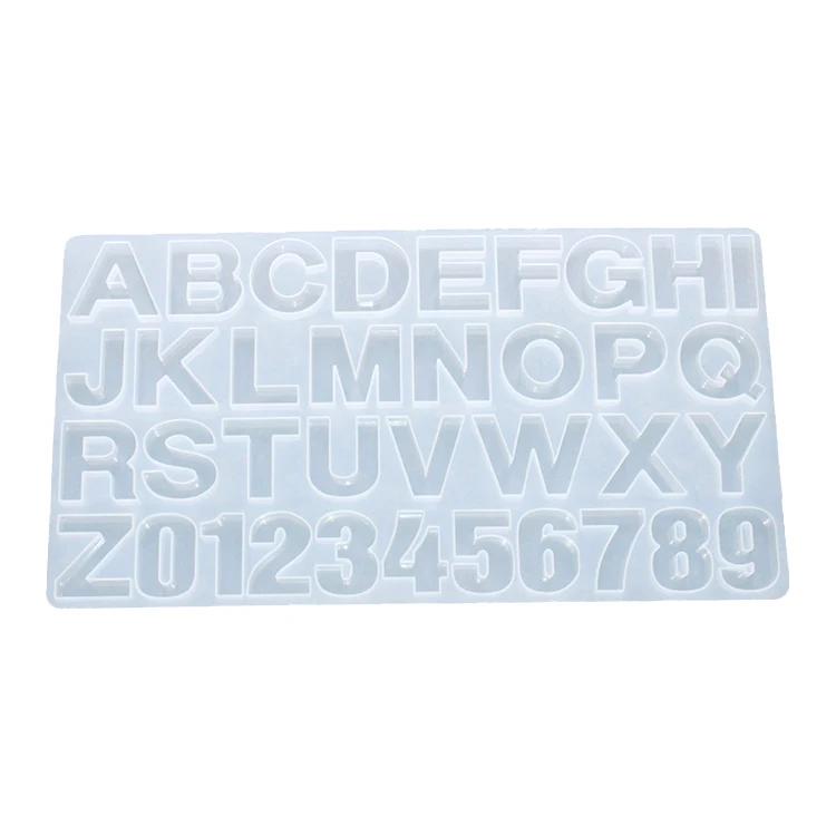 

Promotional Letter Mold Silicone Resin Custom Alphabet Mold for Business Giveaway