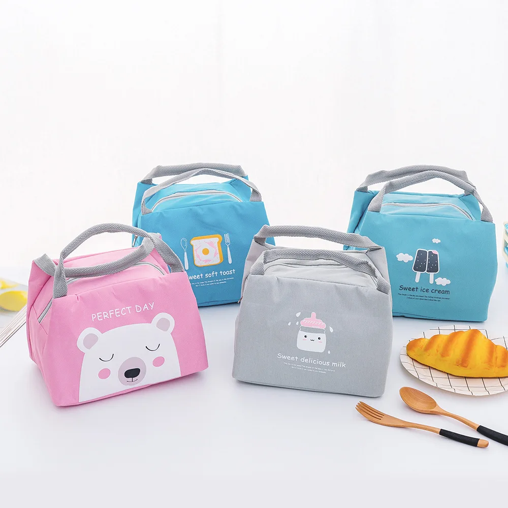 

New Thermal Insulated Lunch Box Tote Cooler Zipper Bag Bento Lunch Pouch Hot