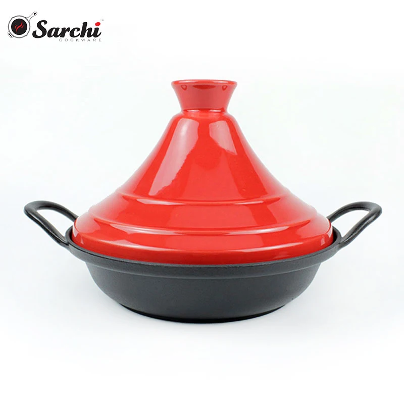 Castamel Induction Stove Cast Iron Pot Moroccan Mini Enamel